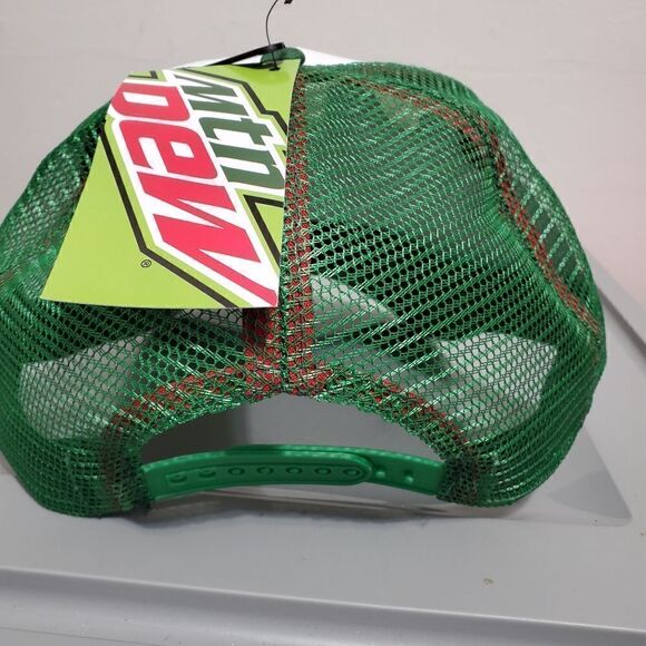 Mountain Dew Soda Men's Officially Licensed Classic Logo Foam Trucker Hat nwt - Picture 5 of 8